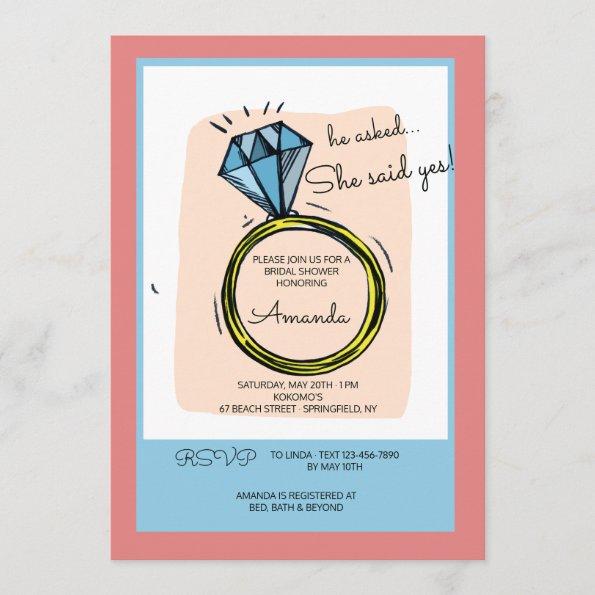 The Ring Bridal Shower Invitations