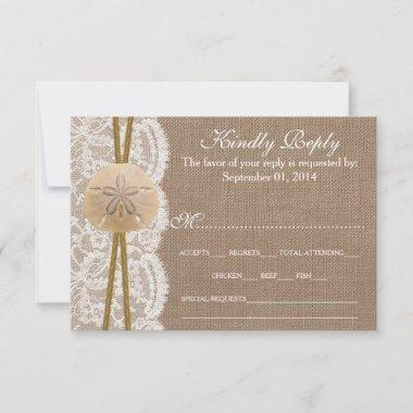 The Rustic Sand Dollar Wedding Collection RSVP