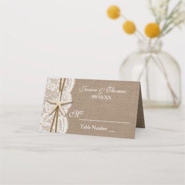 The Rustic Starfish Beach Wedding Collection Place Invitations