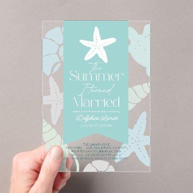 The Summer I turned Married Starfish  Acrylic