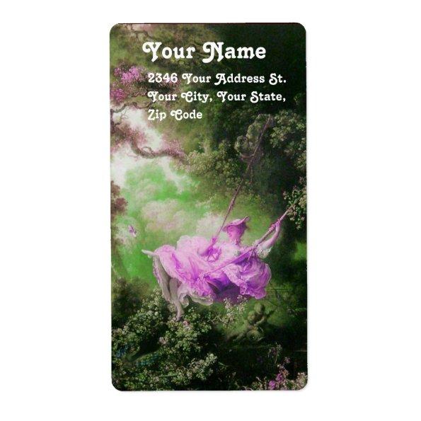 THE SWING green violet purple Label
