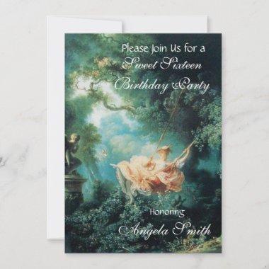 THE SWING ,SWEET SIXTEEN PARTY Invitations