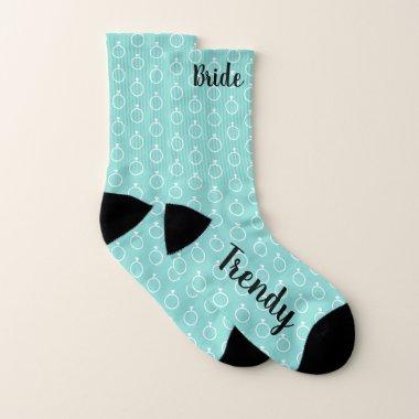 The Trendy Bride Bridal Shower Wedding Party Socks