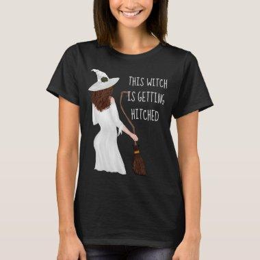 This Witch Getting Hitched Halloween Bachelorette T-Shirt
