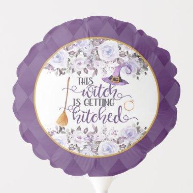 This Witch is Getting Hitched Balloon - Floral