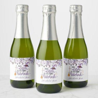 This Witch is Getting Hitched Mini Sparkling Wine Sparkling Wine Label