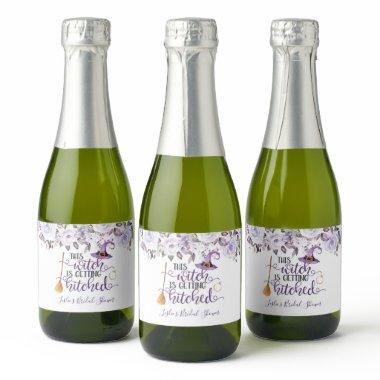 This Witch is Getting Hitched Mini Sparkling Wine Sparkling Wine Label