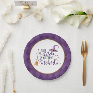 This Witch is Getting Hitched Paper Plate