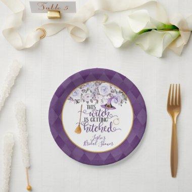 This Witch is Getting Hitched Paper Plate - Custom