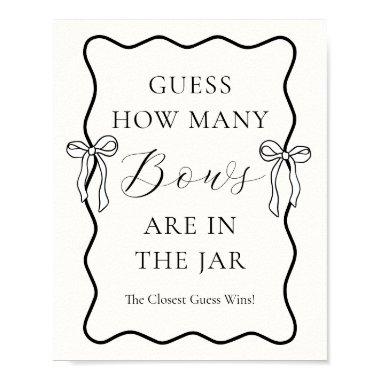 Tie the Knot  Guess How Many Bows Poster