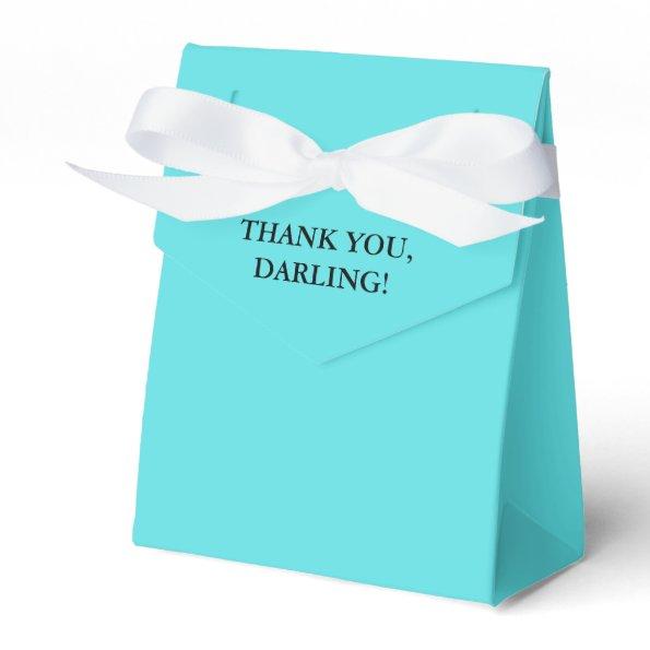 Tiffany Thank You Darling Favor Box
