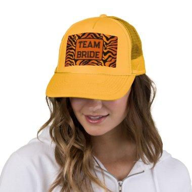 Tiger print trucker hat