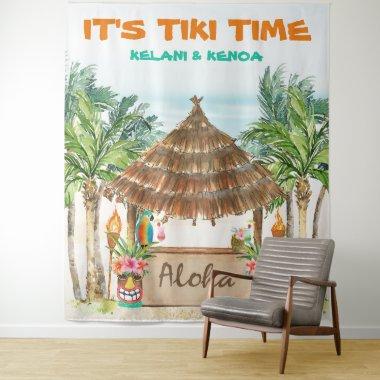 Tiki Luau | Tropical Beach Tiki Bar Tapestry