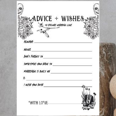 Til Death Do Us Part | Couple Advice Card | B+W