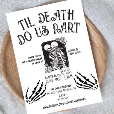 Til Death Do Us Part | Couples Shower Invite | B+W