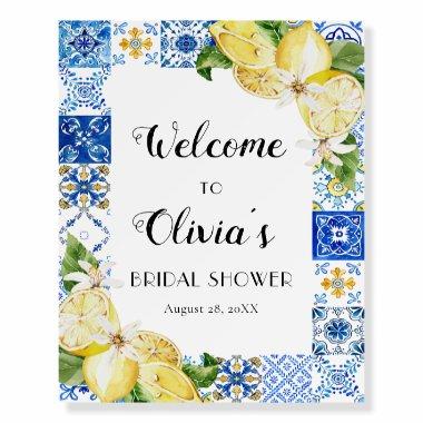 Tile Lemon Main Squeeze Bridal Shower Welcome Sign