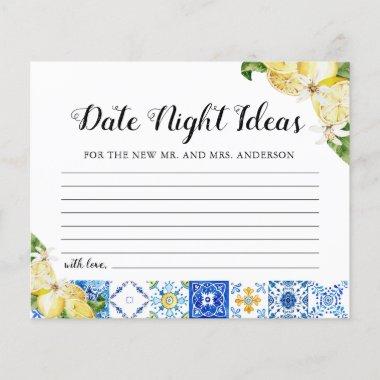 Tiles Lemon Date Night Ideas Bridal Shower Invitations