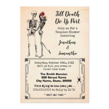 Till death do us part halloween couples shower