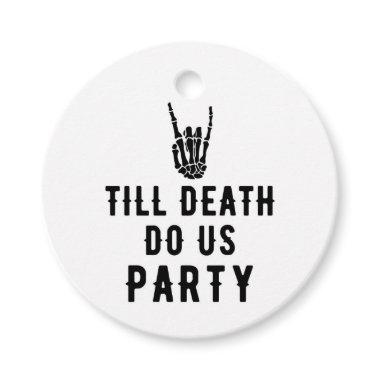 Till Death Do Us Party Bridal Shower Favor Tags