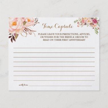 Time Capsule Advice for Couple Bridal Shower Invitations Flyer