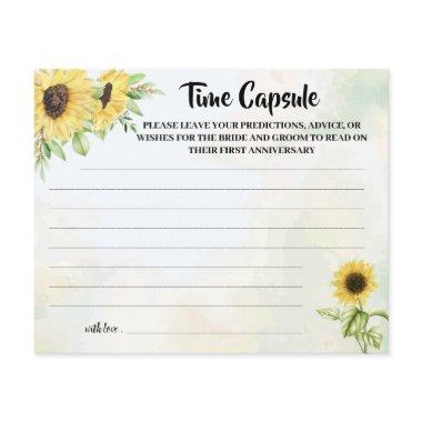 Time Capsule Advice Sunflowers  Flyer