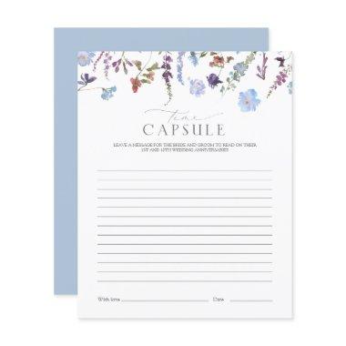 Time Capsule Dusty Blue Wildflower Shower Game