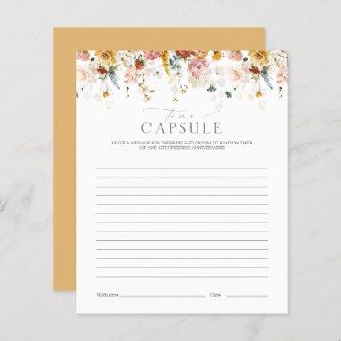 Time Capsule Yellow Wildflower Bridal Shower Game