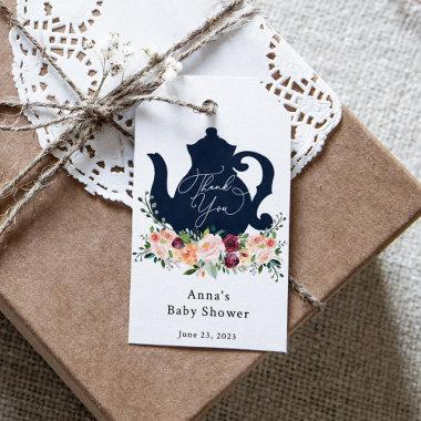 Time for Tea Baby Shower Thank you Gift Tags