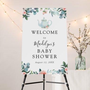 Time for Tea Baby Shower Welcome Foam Board
