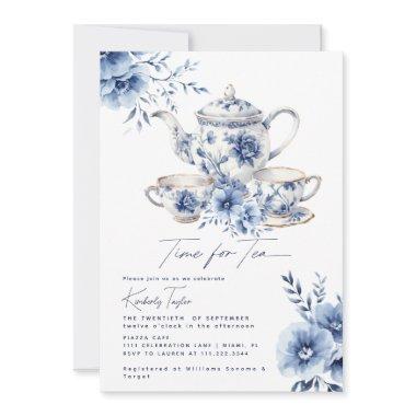 Time for Tea Blue Chinoiserie  Party