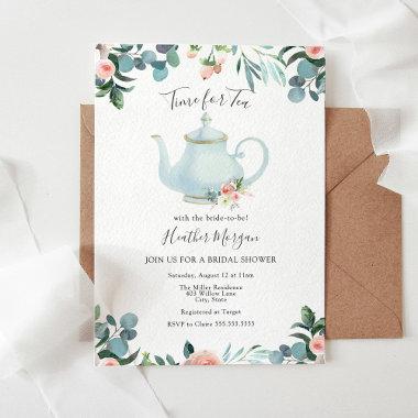 Time for Tea Bridal Shower Invitations