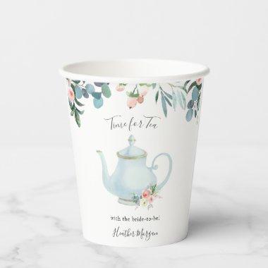 Time for Tea Bridal Shower Paper Cups