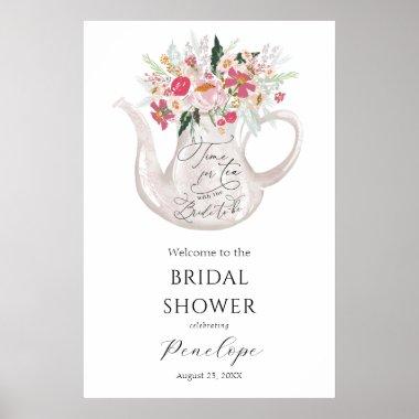 Time for Tea Bridal Shower Welcome Sign