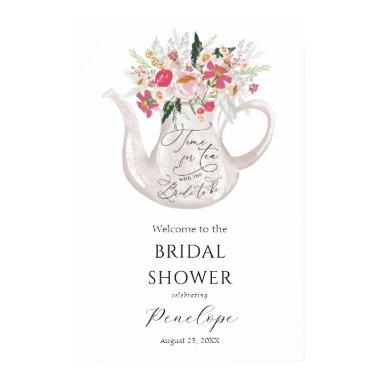 Time for Tea Bridal Shower Welcome Sign