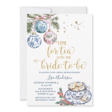 Time For Tea Chinoiserie Ornament