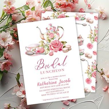Time for tea vintage pink floral