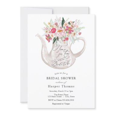 Time for Tea with the Bride-to-be Bridal Shower In Invitations