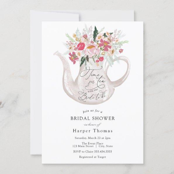 Time for Tea with the Bride-to-be Bridal Shower In Invitations