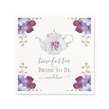Time for Tea With the Bride To Be  Napkins