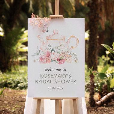 Time to Tea Bridal Shower Welcome Sign