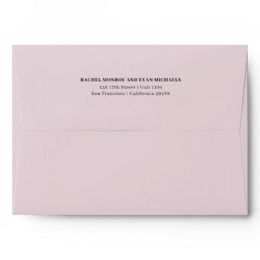 Timeless Elegant Pale Lavender Return Address Envelope