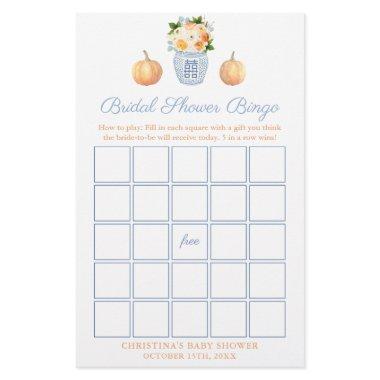 Timeless Fall Wedding Shower Bingo Game