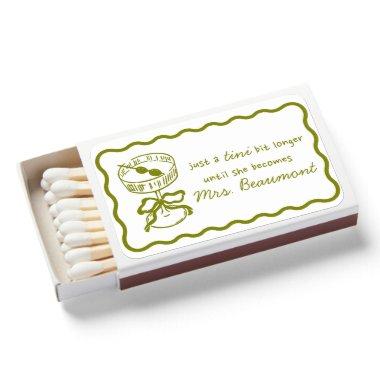 Tini Bit Longer Martini  Bachelorette Matchboxes