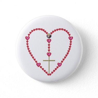 Tiny hearts Rosary Button