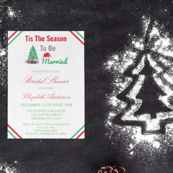 Tis The Season To Be Married Bridal Shower Invitations