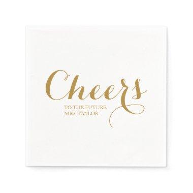 To The Future Mrs Name Bridal Shower Napkins