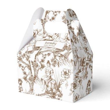 Toile Baby Shower Favor Box