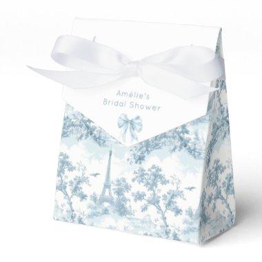 Toile de Jouy French dusty blue  Favor Boxes