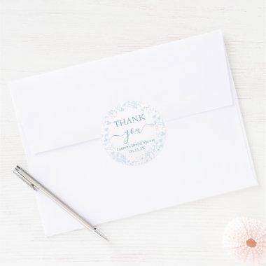 Toile Floral  Classic Round Sticker