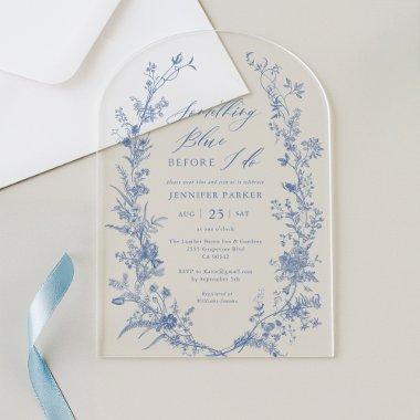 Toile Something Blue  Arch Acrylic